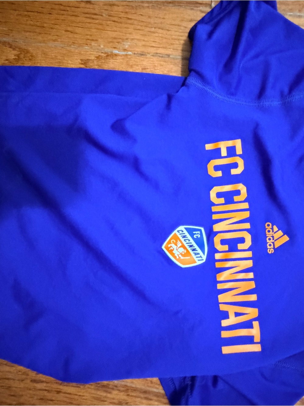 adidas Royal Blue Tee with White Logo